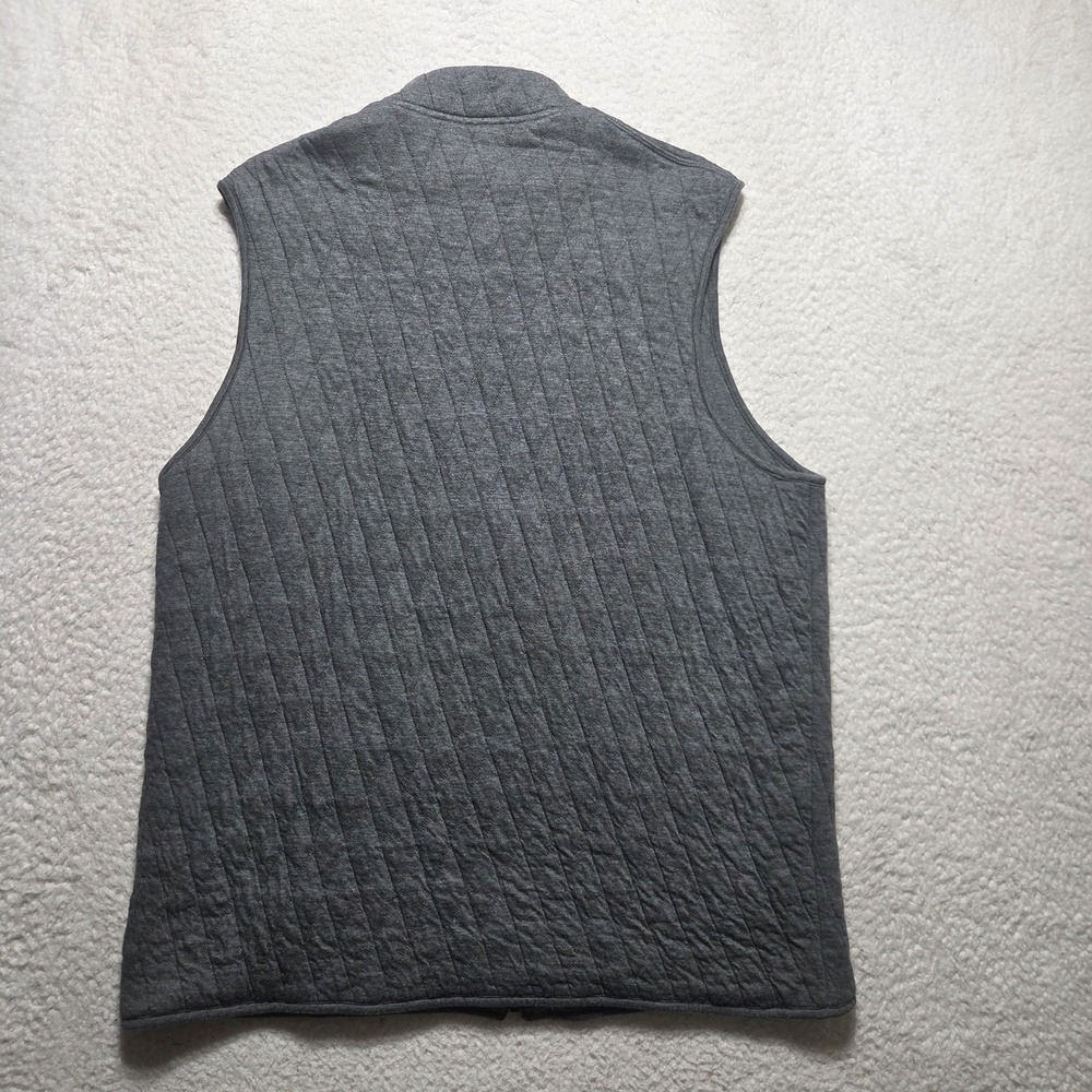 Mizzen Main Vest Mens Size Xl Full Zip Belson Quilted Jacket Gray Golf View 6